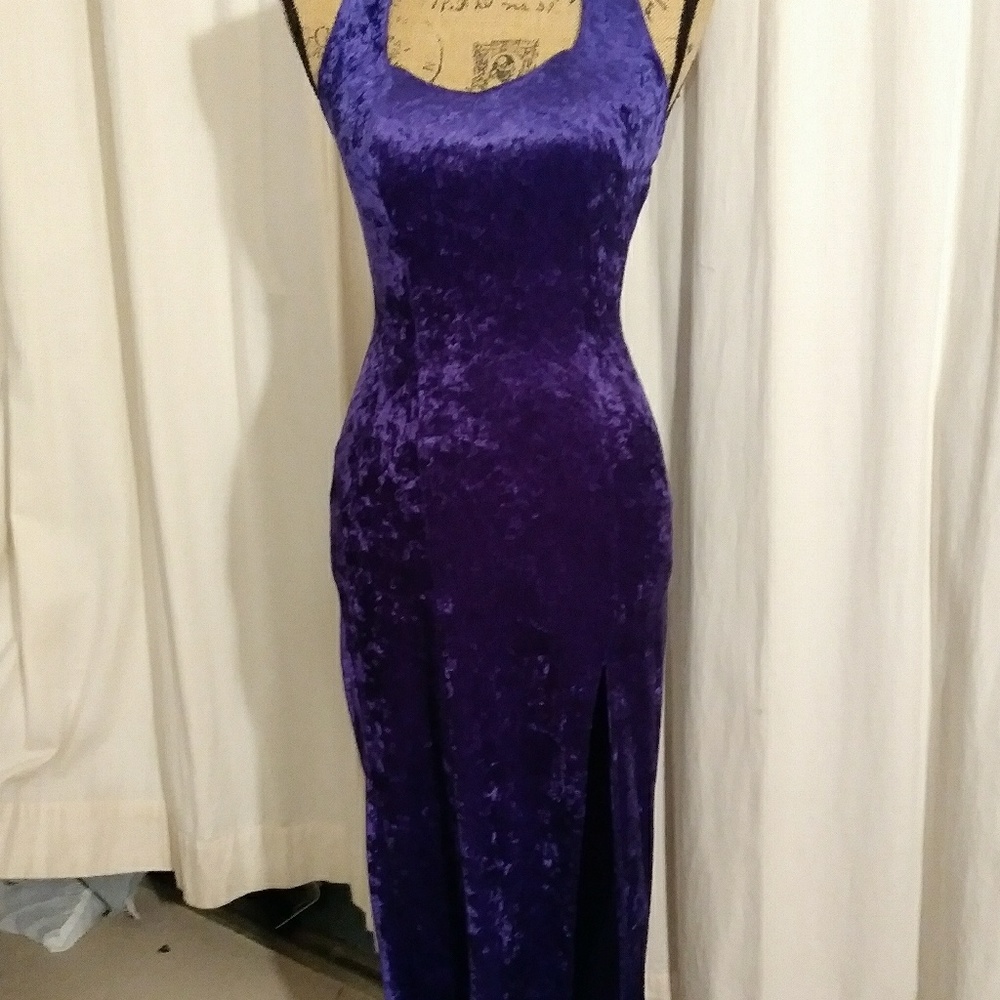 Floor Length, Velvet, All That Jazz, Royal Purple